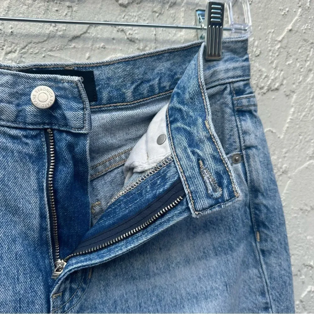 VERONICA BEARD Jeans Women 27 Carly Kick Flare High Rise Cotton_10